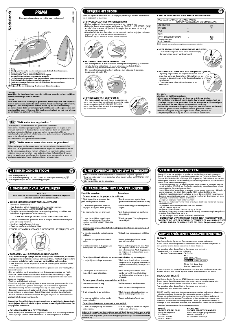 Imagen de la primera página del manual del dispositivo Prima FV2010