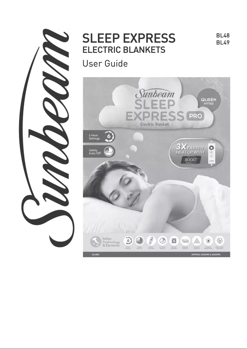 Image de la première page du manuel de l'appareil Sleep Express BL4841