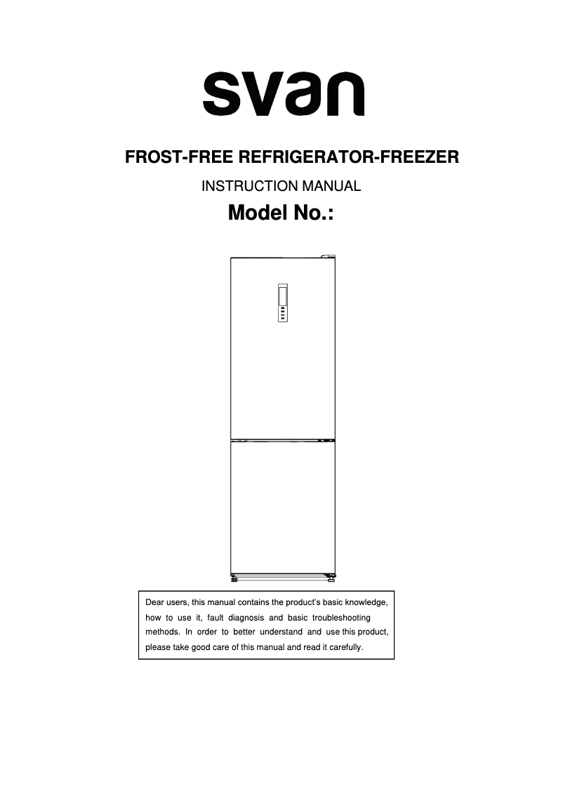 Page 1 de la notice Manuel utilisateur SVAN SVF202CB