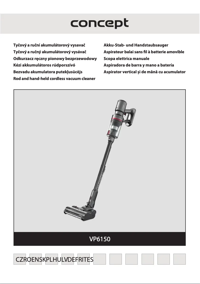 Image de la première page du manuel de l'appareil VP6150