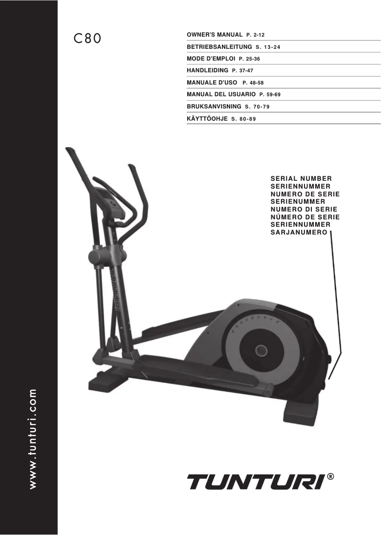 Image de la première page du manuel de l'appareil C80