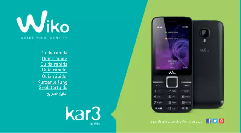 Page n°1 - Manuel utilisateur Wiko Kar3
