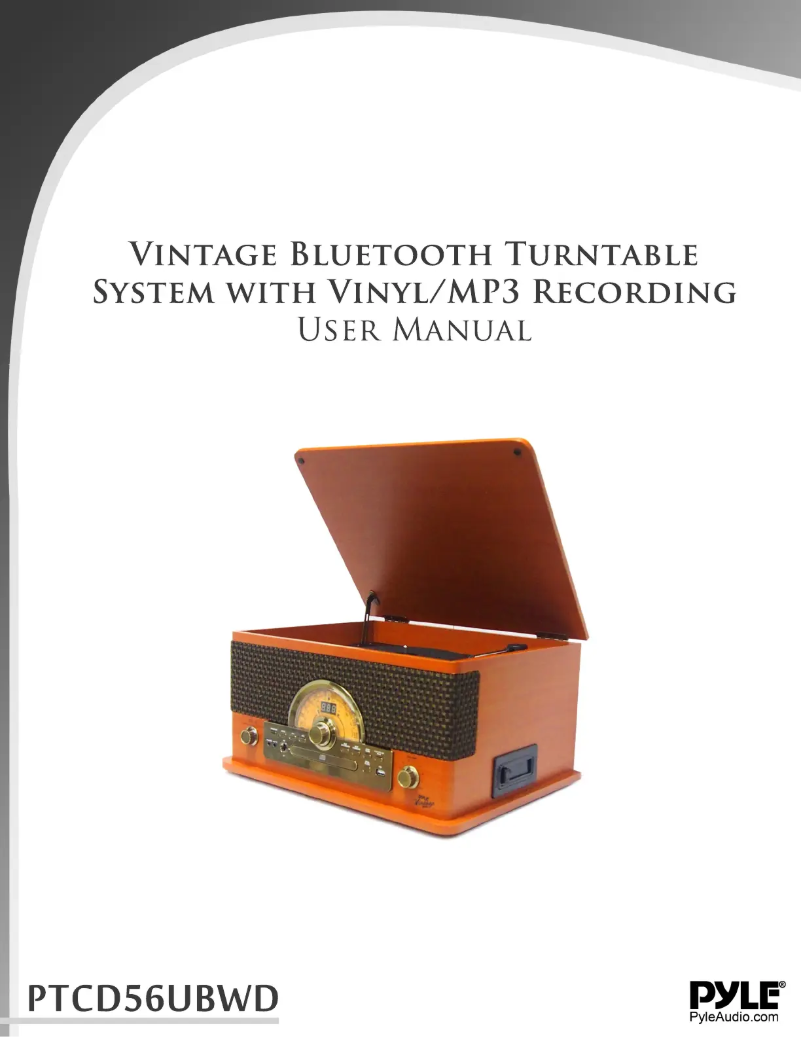 Page 1 de la notice Manuel utilisateur Pyle PTCD56UBWD