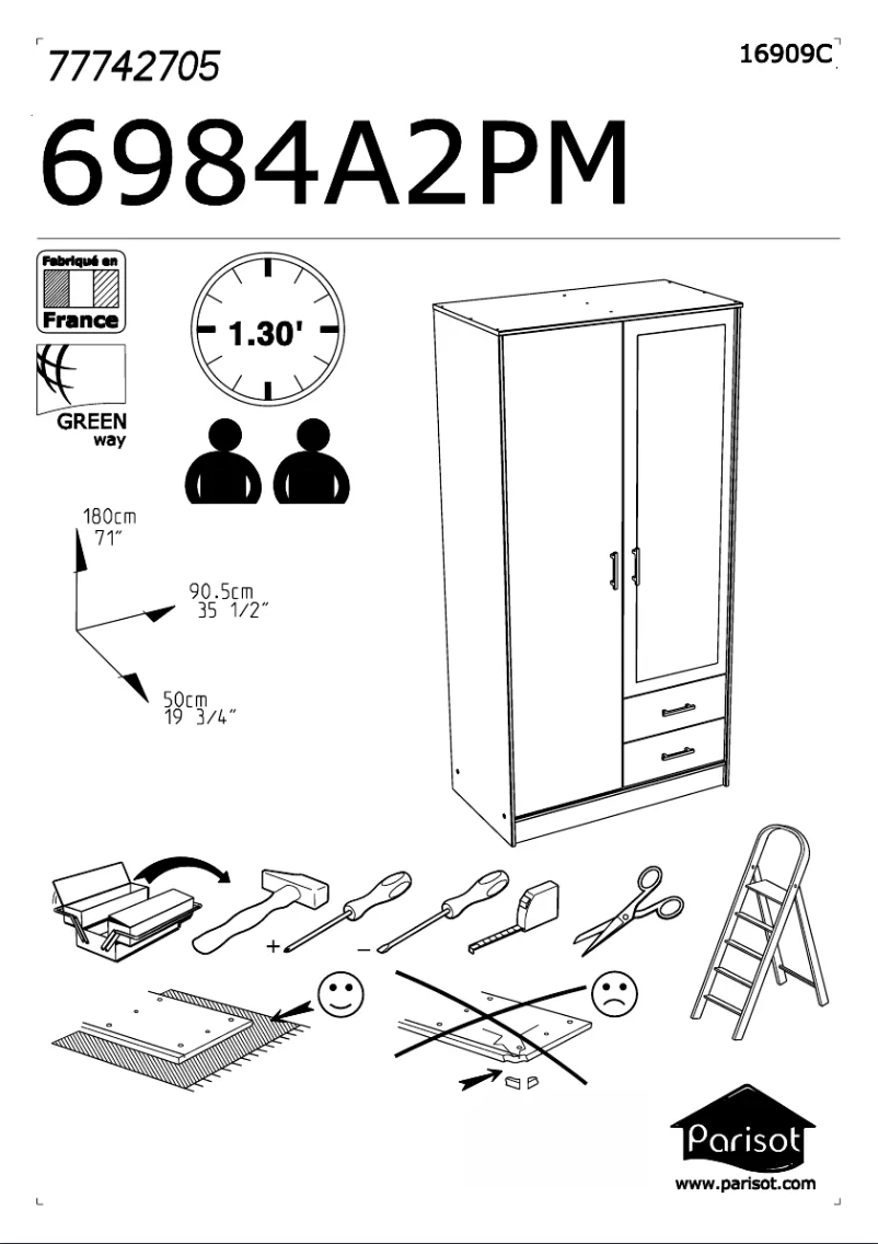 Page n°1 - Manuel utilisateur Parisot Infinity 6984A2PM