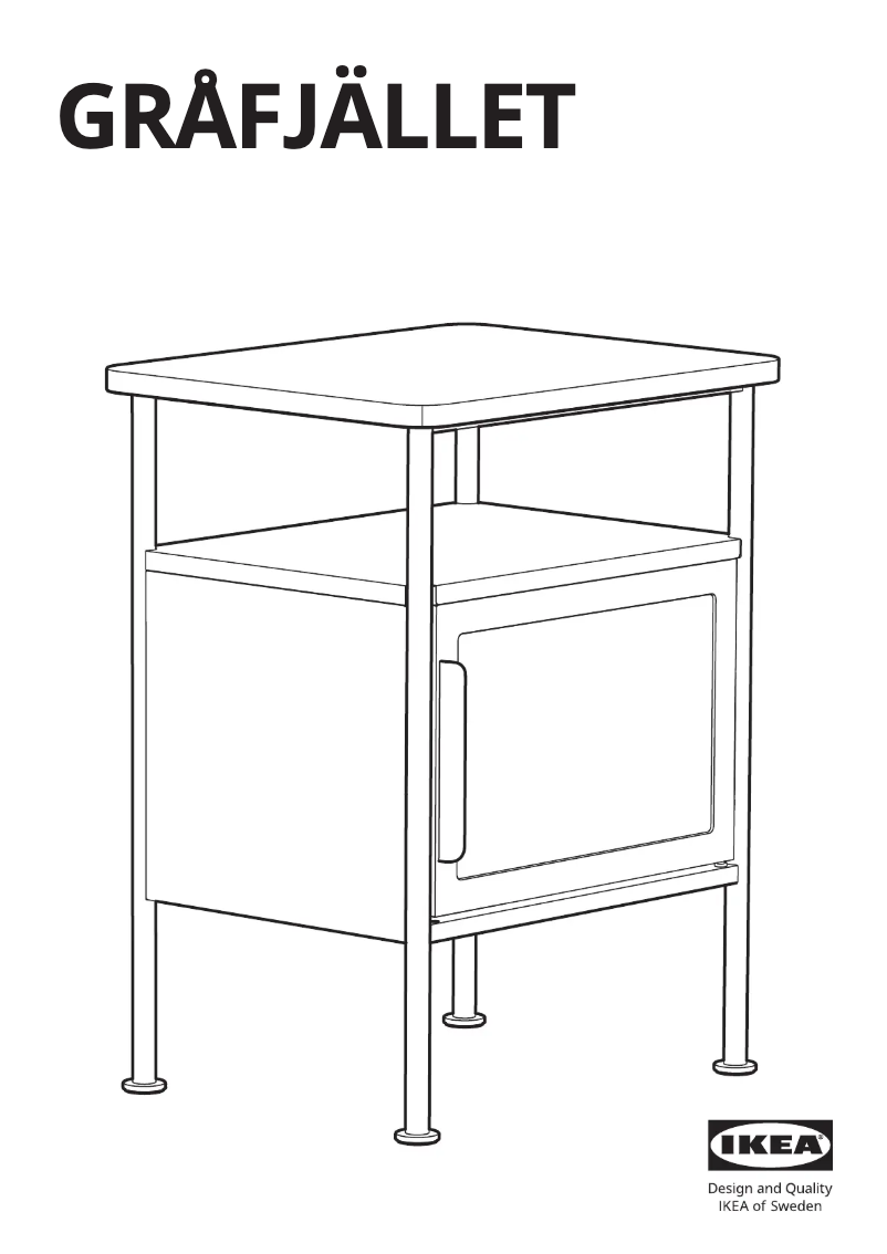 Image de la première page du manuel de l'appareil GRÅFJÄLLET 205.702.21