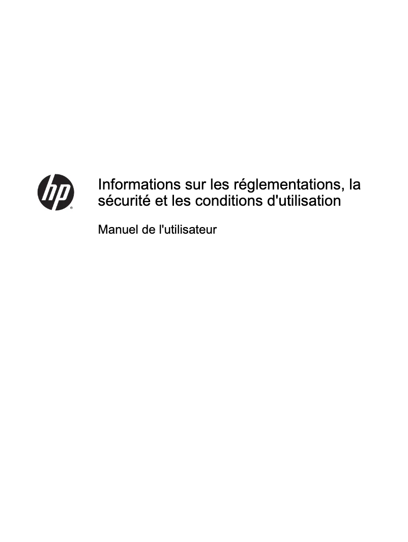 Page 1 de la notice Manuel utilisateur HP ENVY 23se
