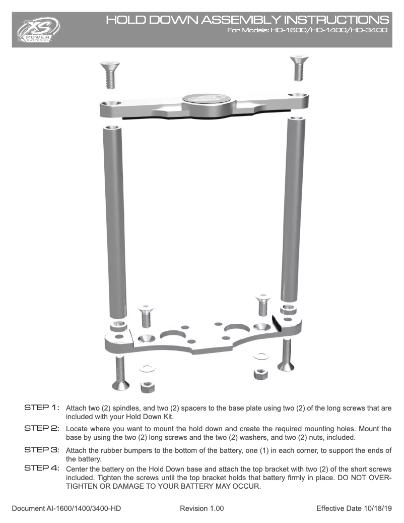 Page n°1 - Manuel utilisateur XS Power HD-3400