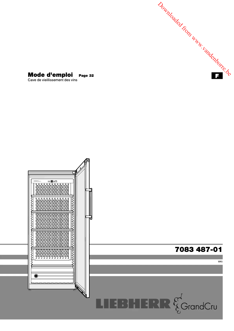 Page n°1 - Manuel utilisateur Liebherr Grand Cru WKt 4552-21
