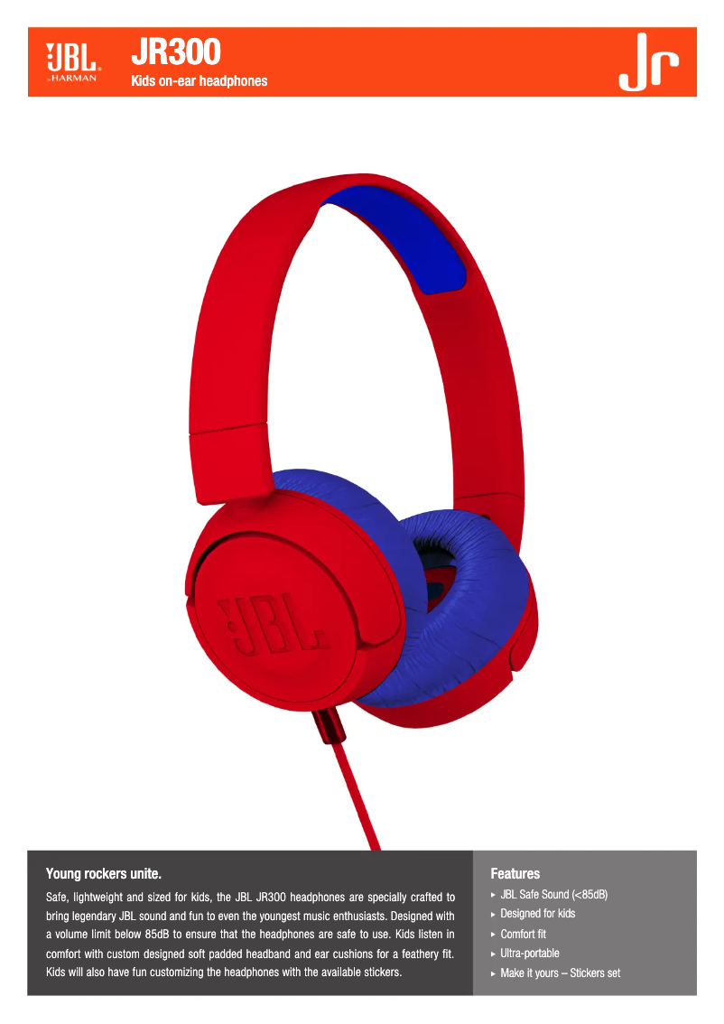 Image de la première page du manuel de l'appareil JR300