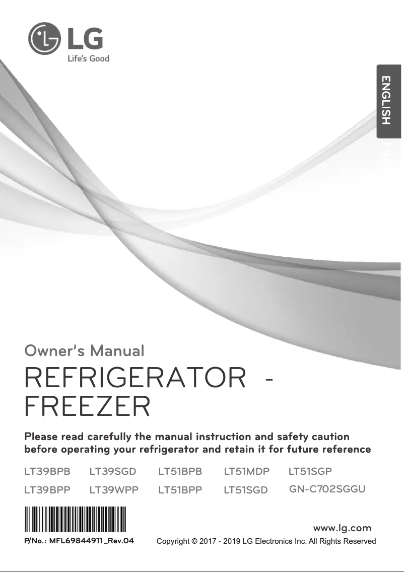 Page 1 de la notice Manuel utilisateur LG GU21BPP