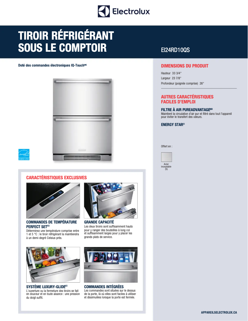 Image de la première page du manuel de l'appareil EI24RD10QS