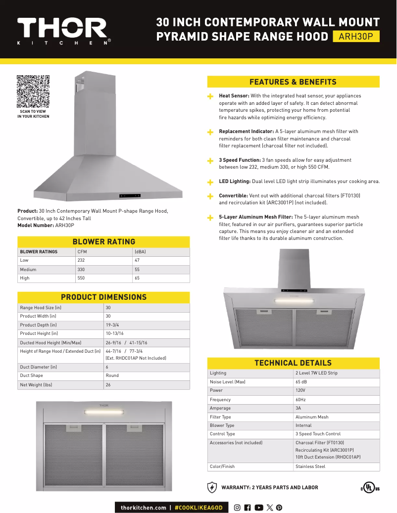 Imagen de la primera página del manual del dispositivo ARH30P
