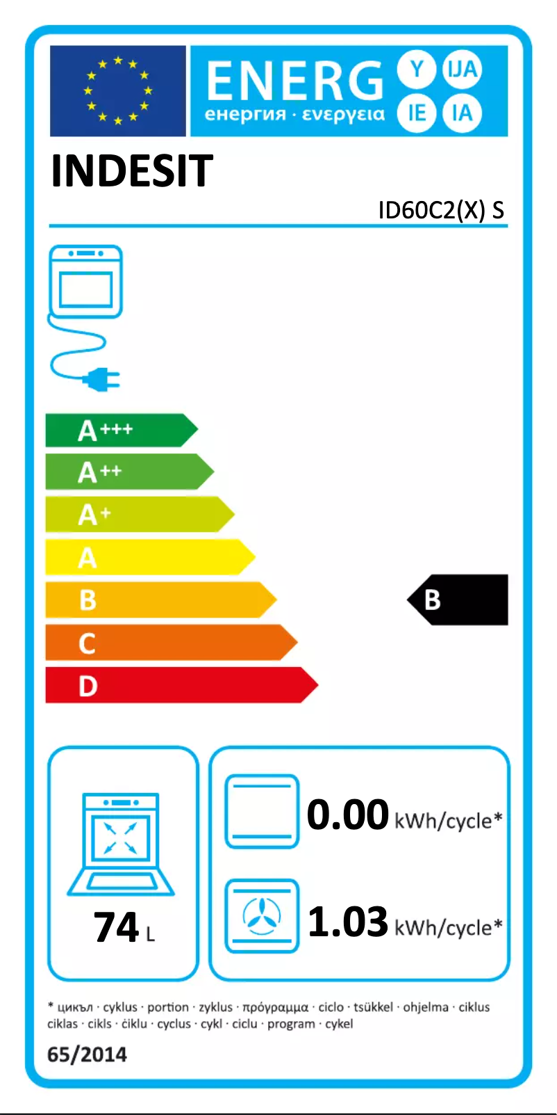 Image de la première page du manuel de l'appareil ID60C2X S