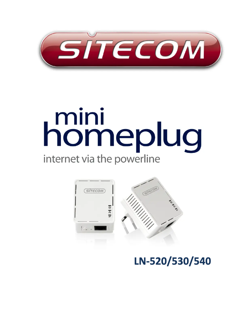 Page n°1 - Manuel utilisateur Sitecom LN-540