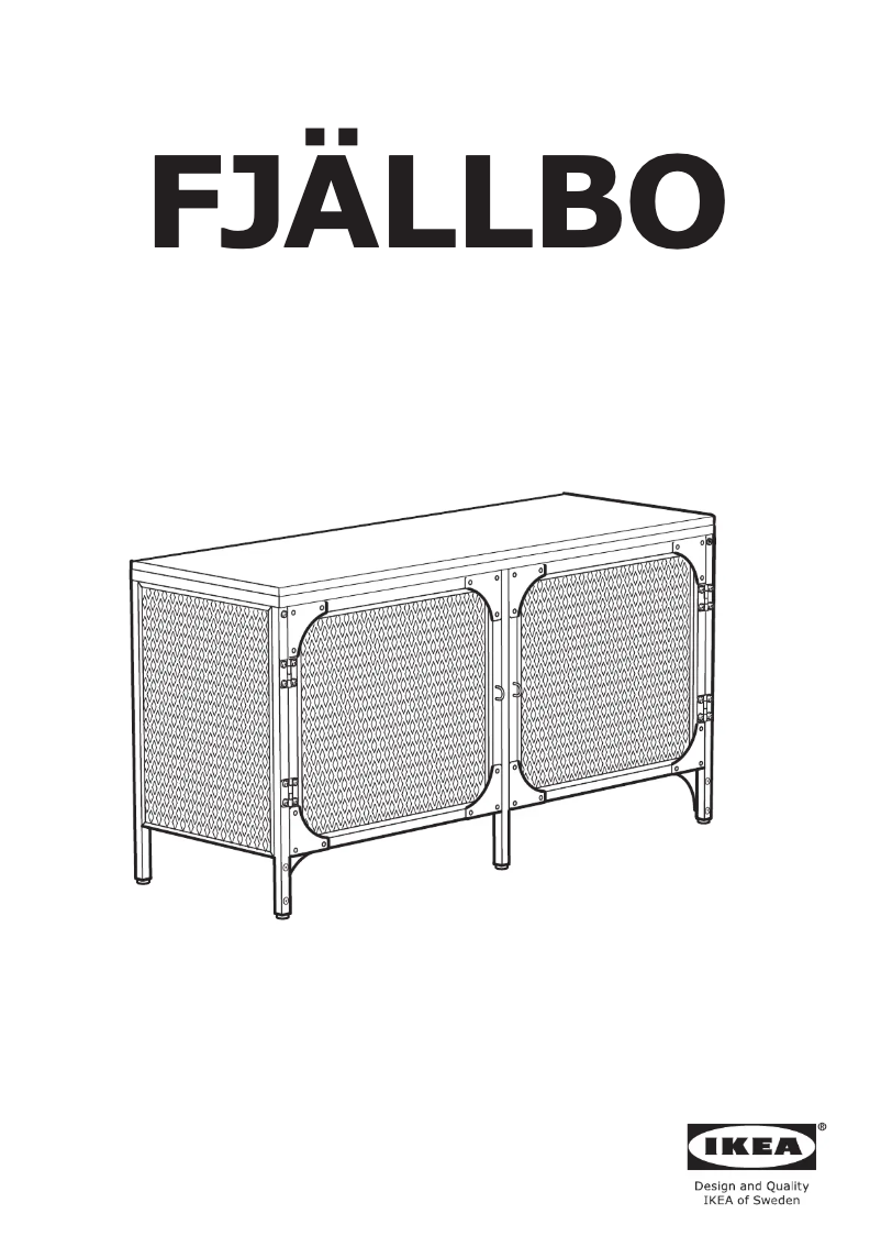 Page 1 de la notice Manuel utilisateur Ikea FJÄLLBO 705.013.10