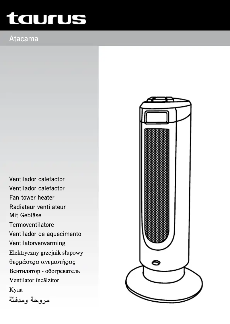 Page n°1 - Manuel utilisateur Taurus Atacama