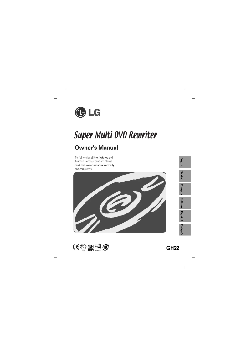 Image de la première page du manuel de l'appareil GH22