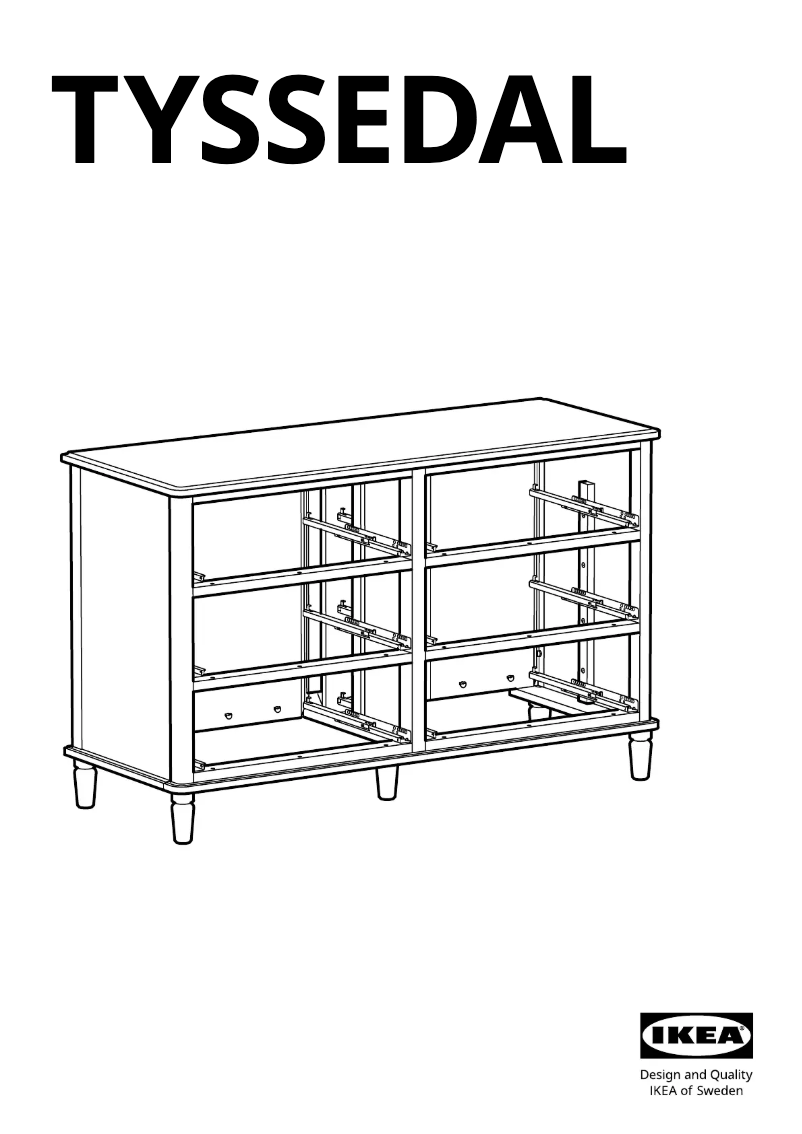Page 1 de la notice Manuel utilisateur Ikea TYSSEDAL 202.937.14