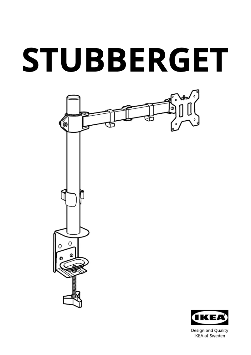 Page 1 de la notice Manuel utilisateur Ikea STUBBERGET 205.814.51