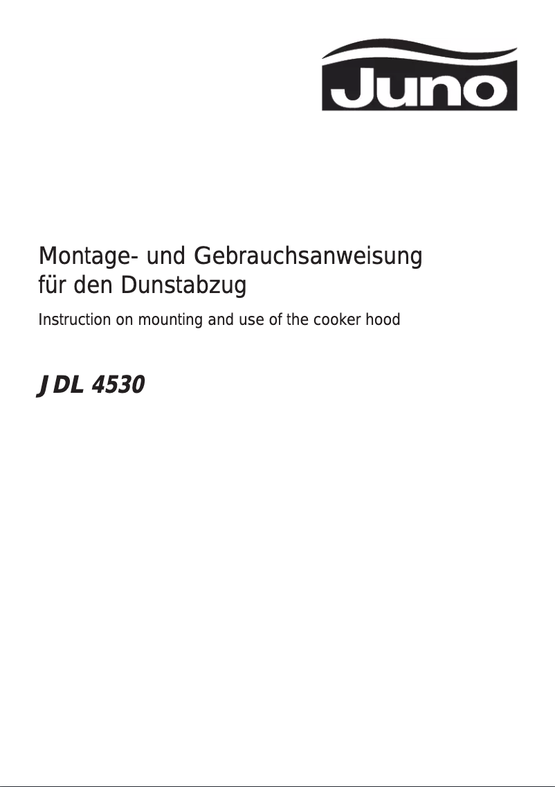 Image de la première page du manuel de l'appareil JDL4530B