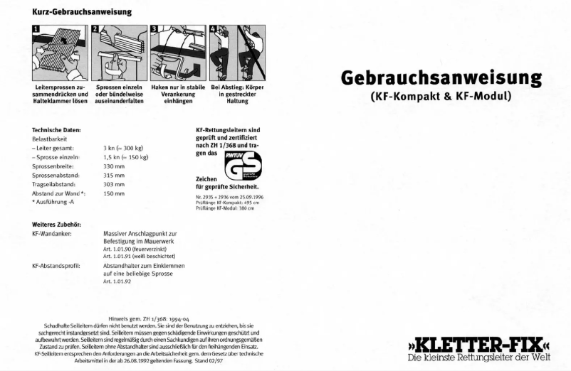 Image de la première page du manuel de l'appareil KF-N