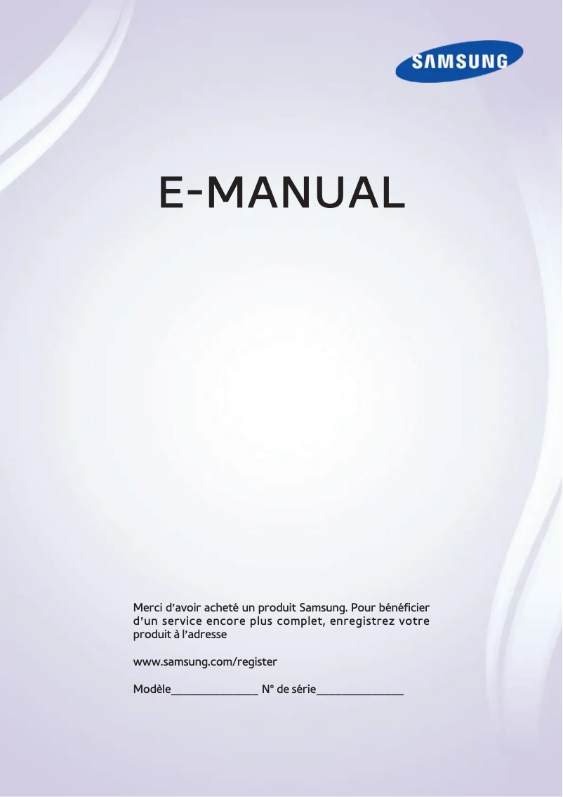 Image de la première page du manuel de l'appareil PS64F5500AR