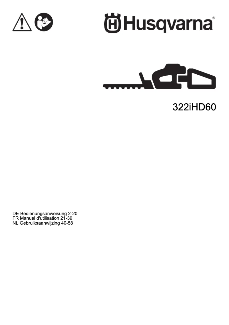 Image de la première page du manuel de l'appareil 322iHD60