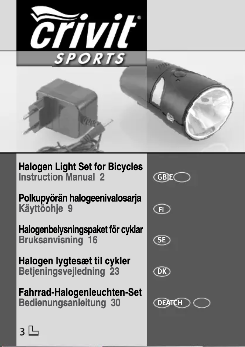 Page 1 de la notice Manuel utilisateur Crivit IAN 68642