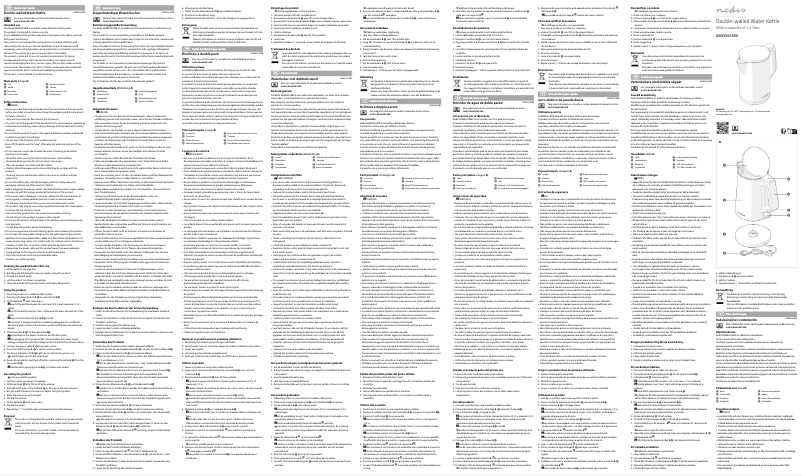 Page n°1 - Manuel utilisateur Nedis KAWK361EBK