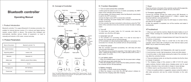 Image de la première page du manuel de l'appareil T1d