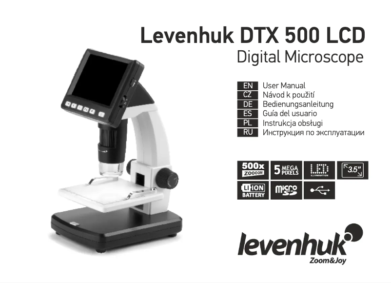 Page n°1 - Manuel utilisateur Levenhuk DTX 500 LCD