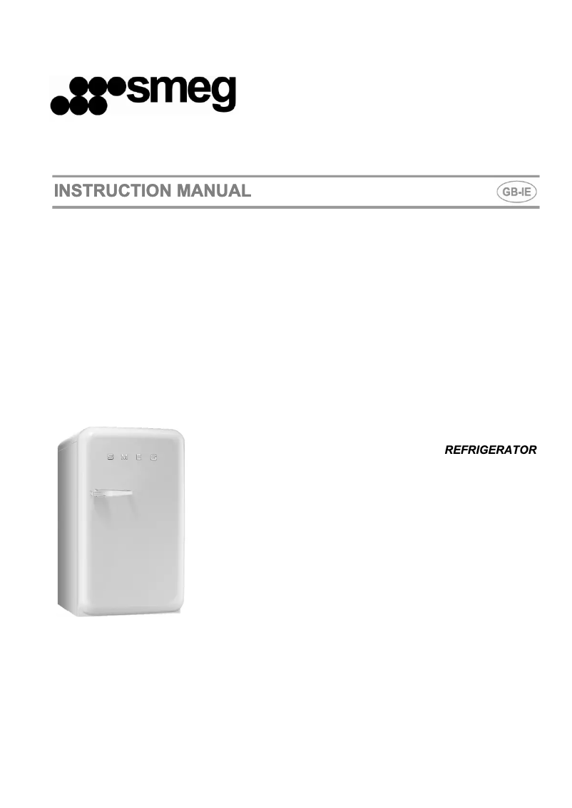 Page n°1 - Manuel utilisateur Smeg FAB5RPB
