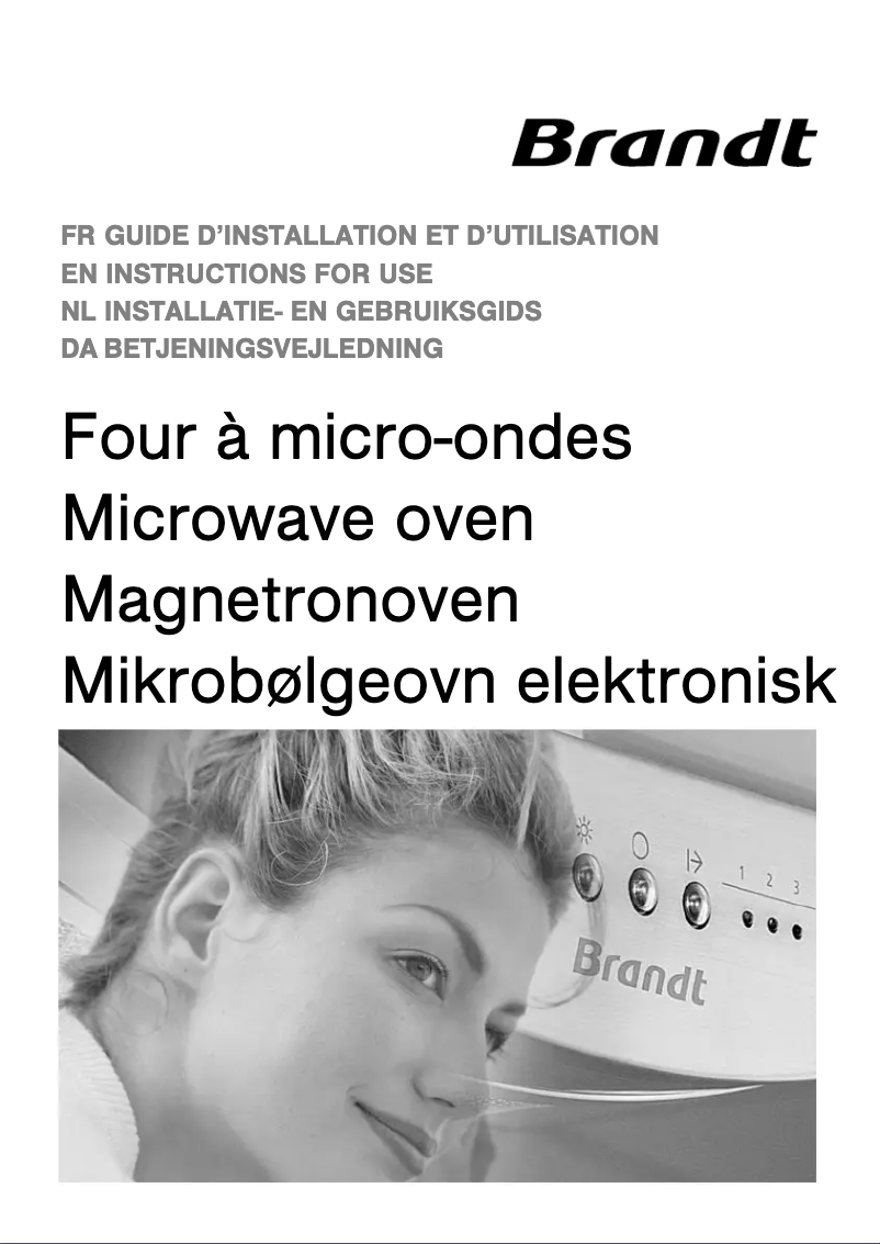 Page n°1 - Manuel utilisateur Brandt ME1040