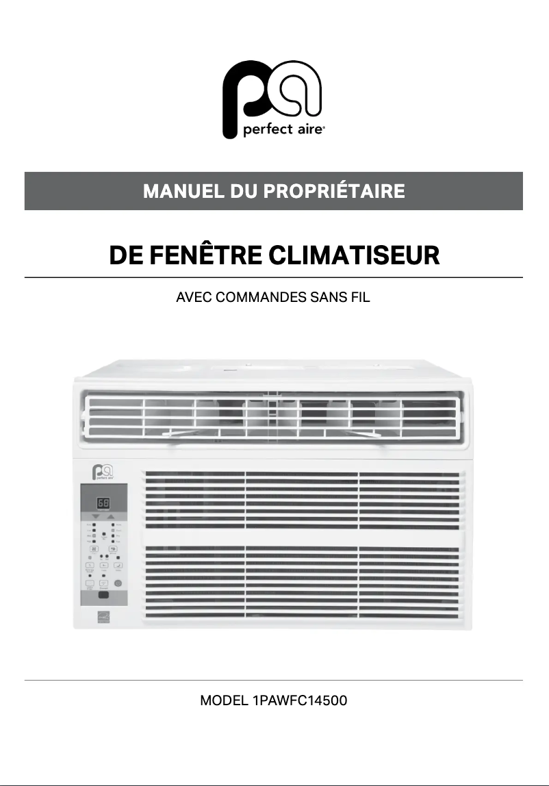 Page n°1 - Manuel utilisateur Perfect Aire 1PAWFC14500