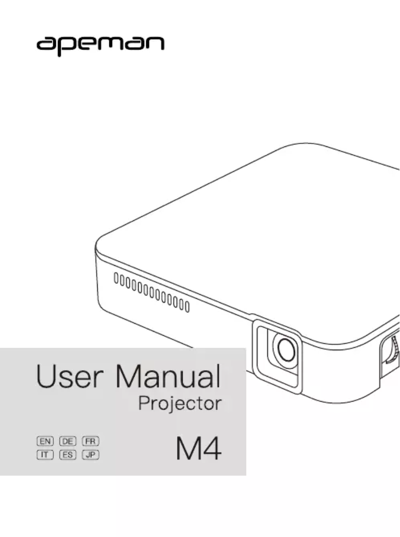 Page 1 de la notice Manuel utilisateur Apeman M4