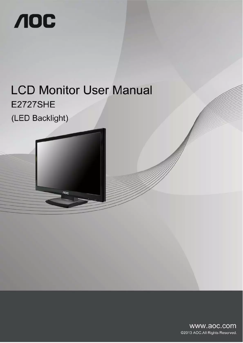 Image de la première page du manuel de l'appareil E2727SHE