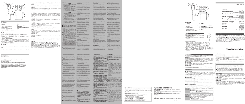 Página 1 del manual Manual de usuario Audio-Technica ATH-CKX7