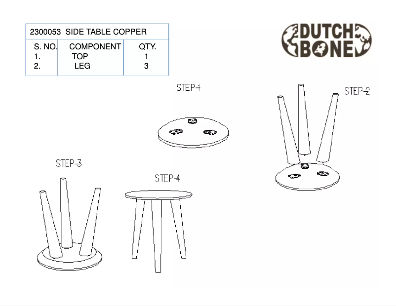 Page 1 of the manual User Manual Dutchbone Bast