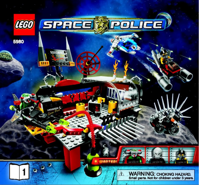 Page 1 de la notice Manuel utilisateur Lego Space Police 5980