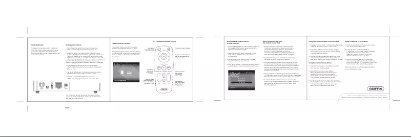 Página 1 del manual Manual de usuario Griffin TuneCenter