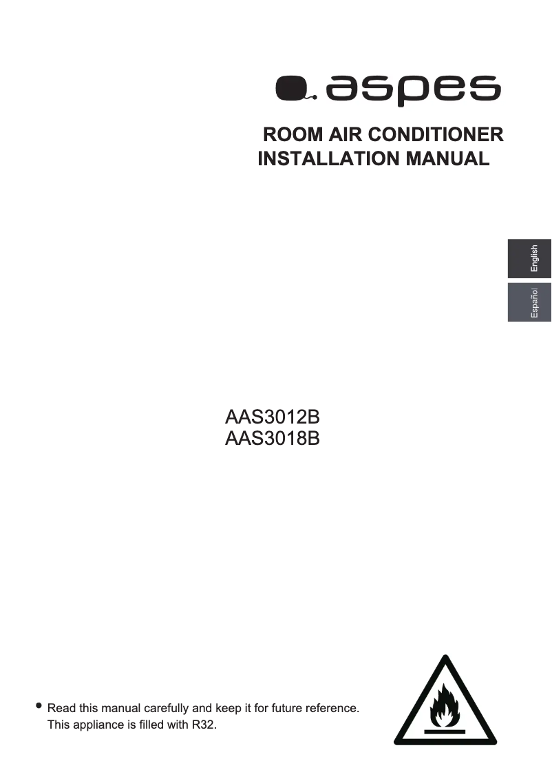 Page n°1 - Manuel utilisateur Aspes AAS3018B