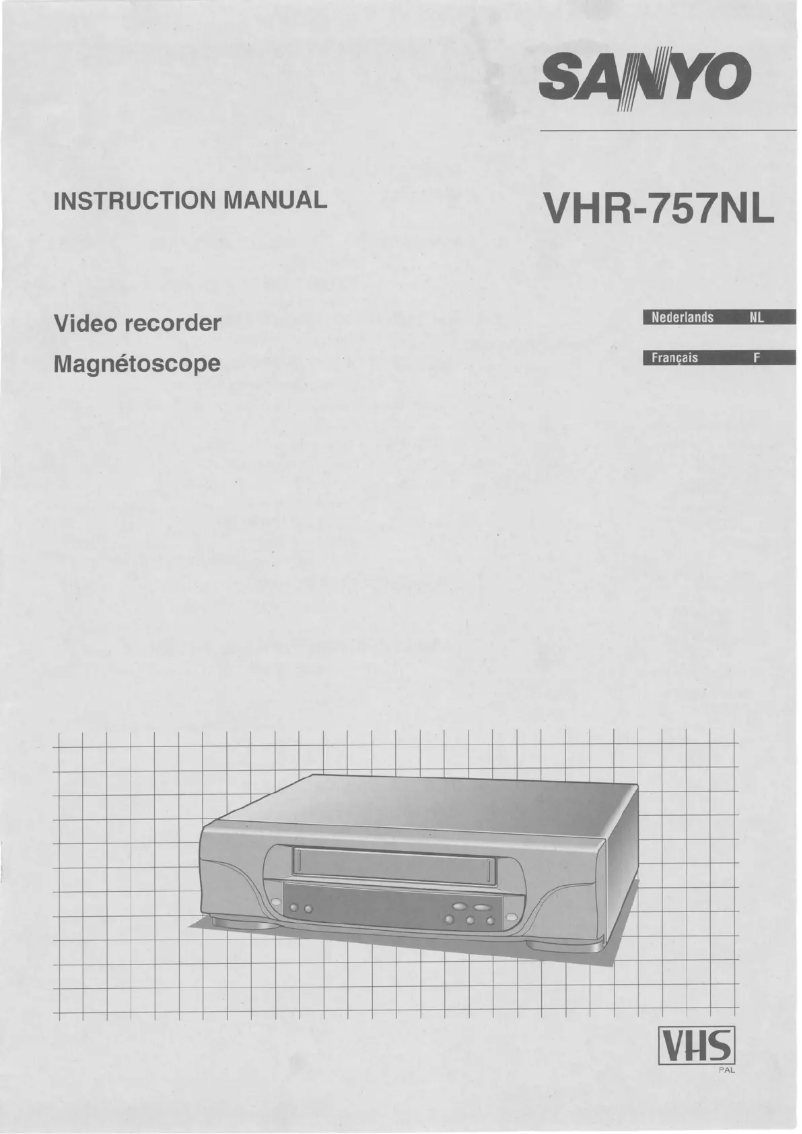 Image de la première page du manuel de l'appareil VHR-757