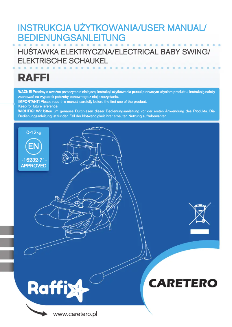 Page 1 of the manual User Manual Caretero Raffi