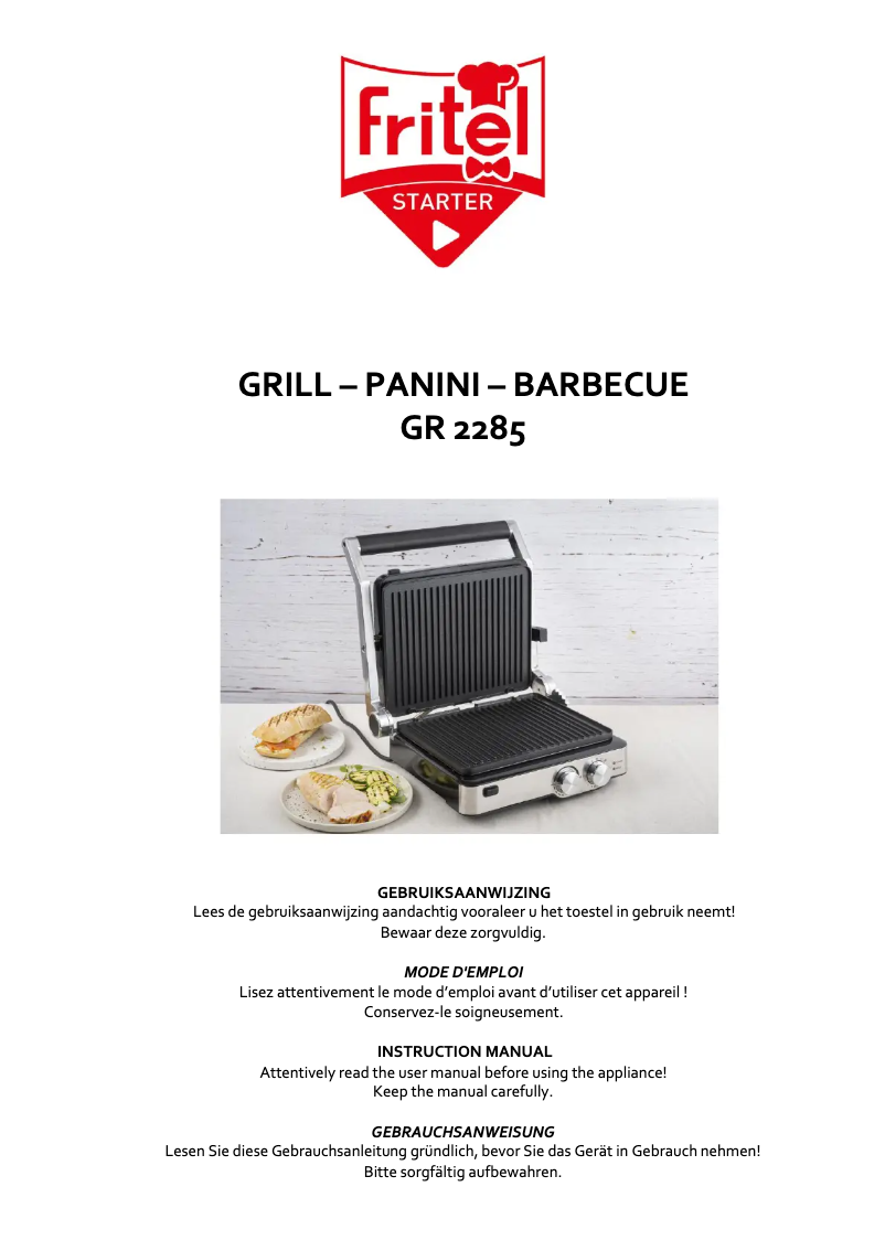 Page 1 de la notice Manuel utilisateur Fritel GR 2285