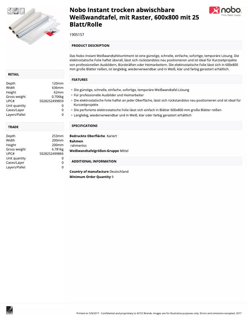 Page n°1 - Manuel utilisateur Nobo Instant 1905157