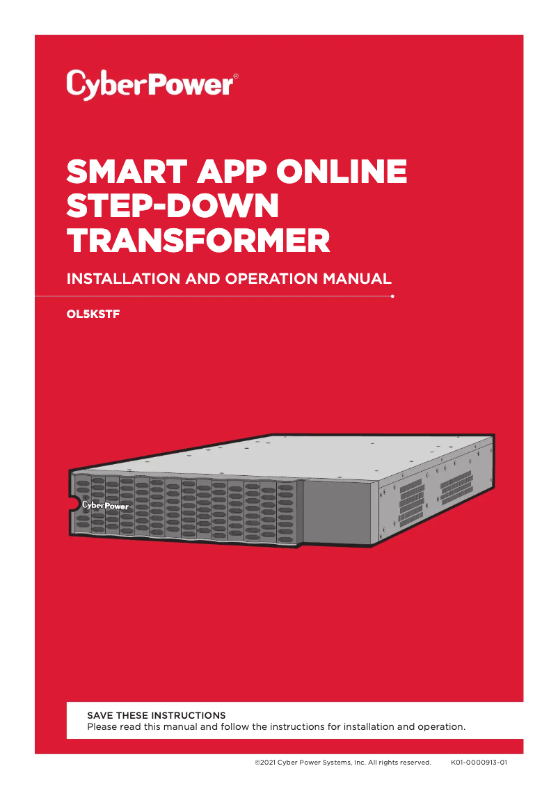 Page 1 de la notice Manuel utilisateur CyberPower OL5KSTF