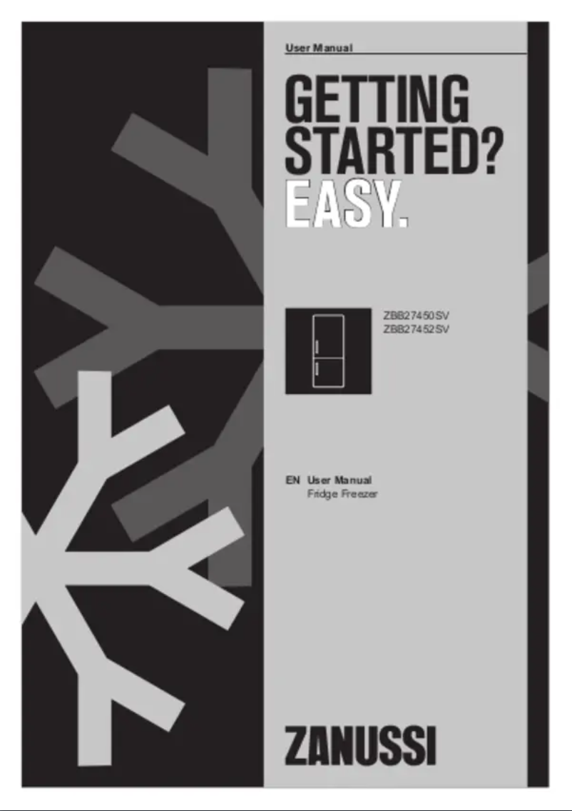 Image de la première page du manuel de l'appareil ZBB27450SV