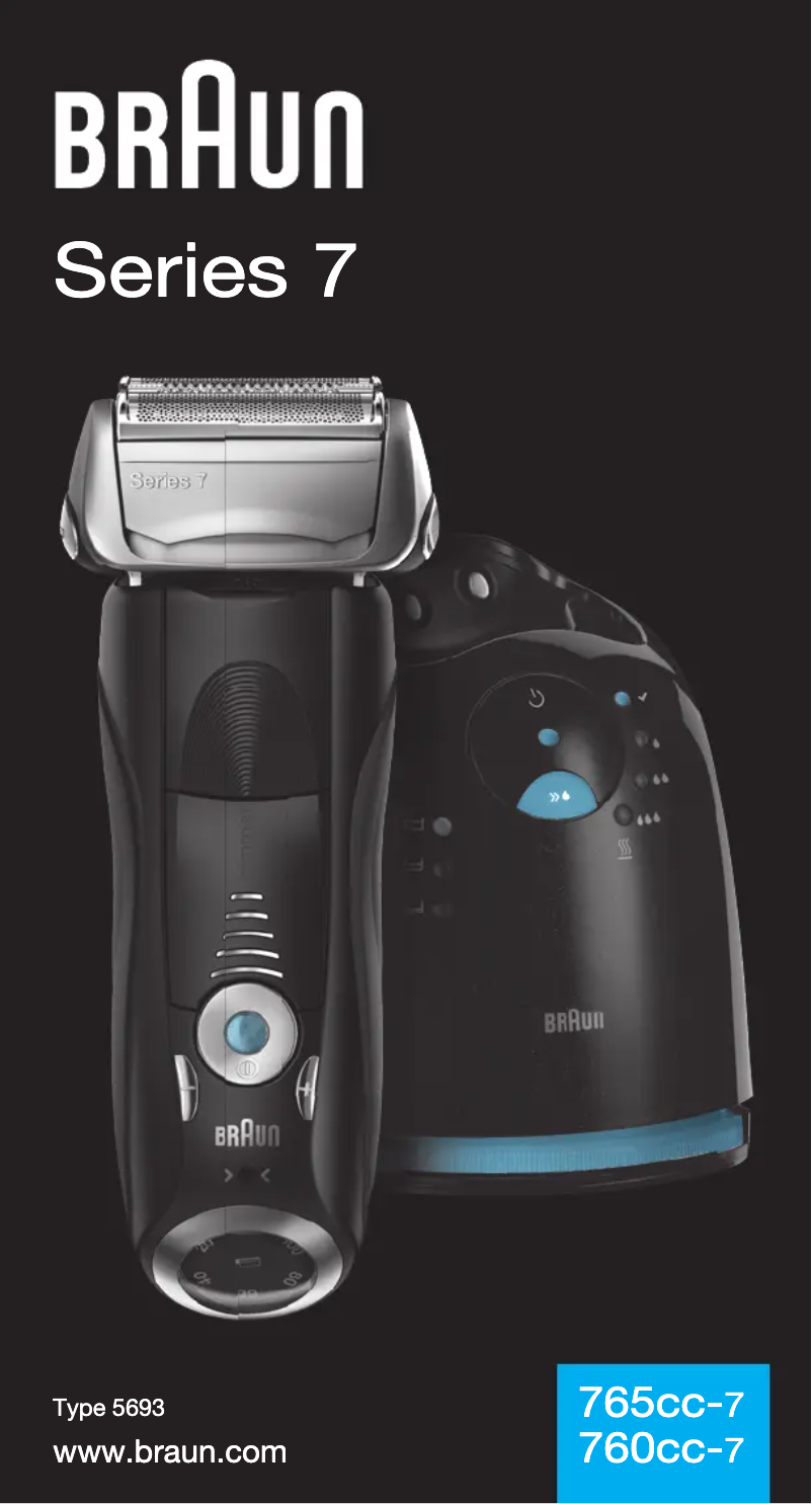 Page 1 de la notice Manuel utilisateur Braun Series 7 765cc-7