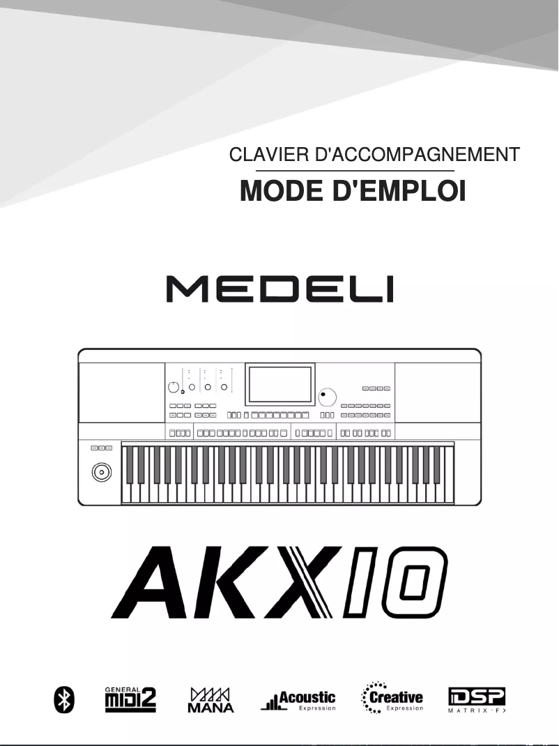 Image de la première page du manuel de l'appareil AKX10