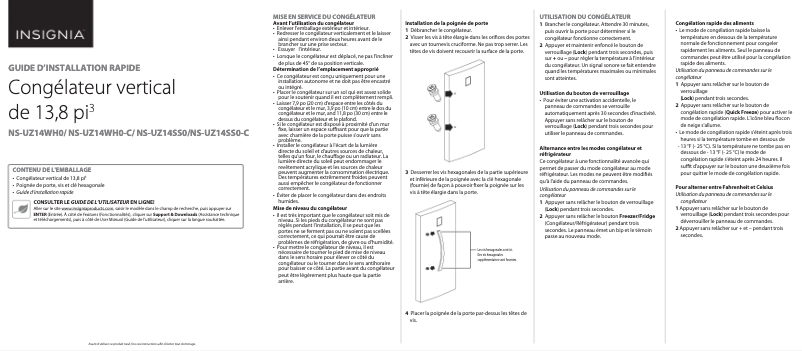 Page n°1 - Guide de démarrage rapide Insignia NS-UZ14WH0